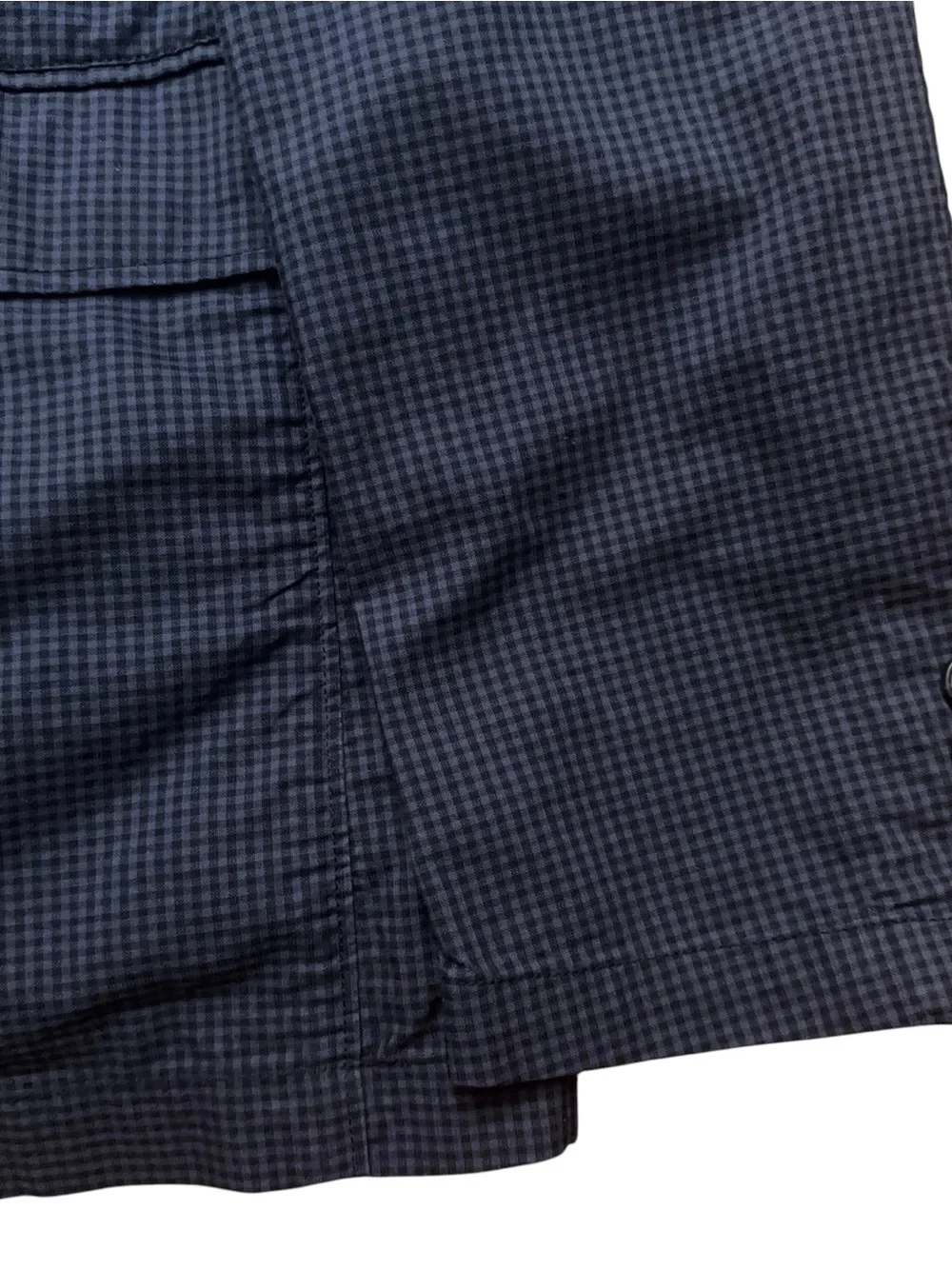 Uniqlo Blazer Jacket Mens L Sports Coat Unconstructured Lightweight Check Blue